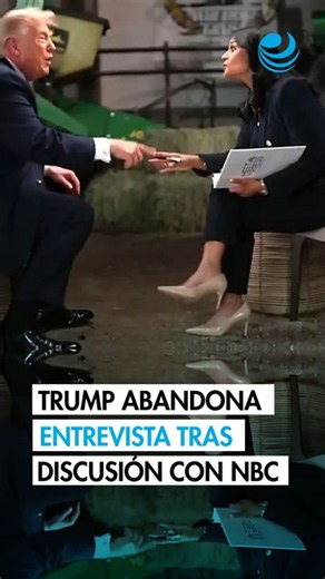 "Lo siento, se acabó": Trump abandona entrevista tras confrontación con periodista de NBC