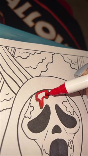 🔪 👀 #fyp #scream #ghostface #coloringbook