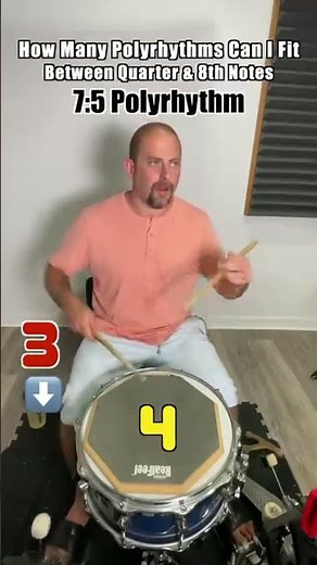 To demonstrate how #polyrhythms are just rhythms that fit in between the standard notes that we all