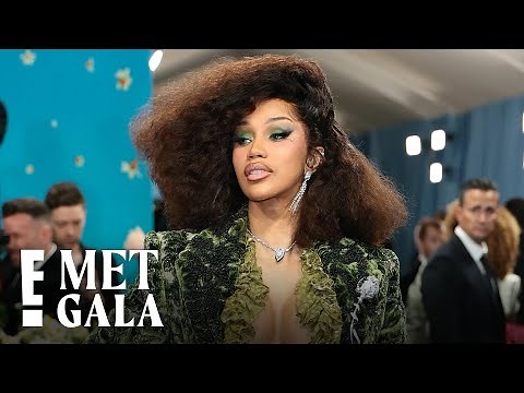 Cardi B Debuts New Hair, Eye Color Transformation | Met Gala 2025