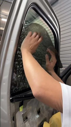 Chevy Silverado; Window Tint Install #windowtint #tinting #windowcleaner