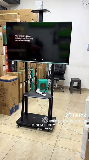 Adjustable Movable TV Stand with Rolling Wheels