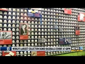 World's largest collection of signed baseballs are on exhibit at the Grand Rapids Public Museum