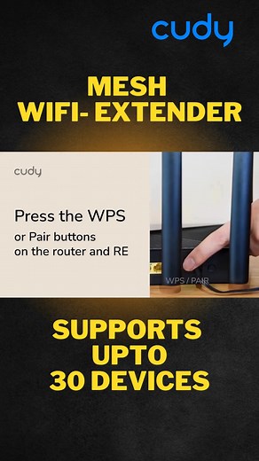 1.1K views |  Boost Your Home Wi-Fi with Cudy RE1200 Mesh WiFi...