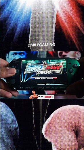 Smackdown vs Raw 2006 on the PSP! #WWE #psp #nostalgia #wrestling #johncena #batista #gaming #retro