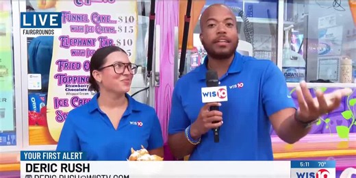 Testing out a fair food staple