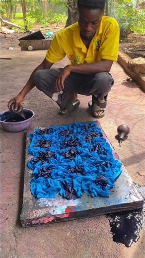 Tie- dye process. Marbling technique