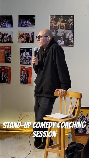 Stand-up comedy coaching session