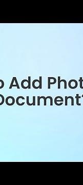 How to add Photo on a Document | Document Scanner