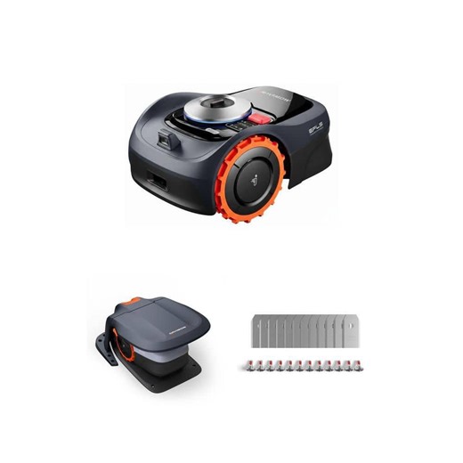 NAVIMOW Navimow i110N Robot Lawn Mower with Garage and Replacement Blades Combo - The Home Depot