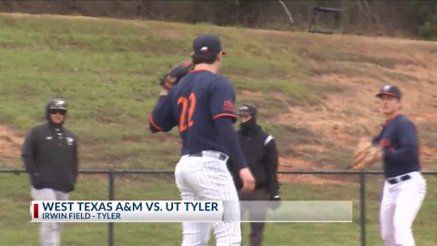 UT Tyler Baseball sweeps Sunday's doubleheader against West Texas A&M
