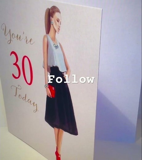 30th Happy Birthday Card Woman