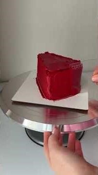 Mesmerizing Red Vintage Cake Transformation ❤️ | Cake Decorating Process #cakedecorating #cake