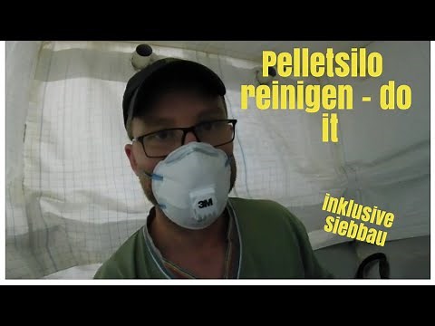Pelletsilo reinigen - GEObox reinigen, Pellet sieben mit Siebanlage. Fehler Austragungsschnecke