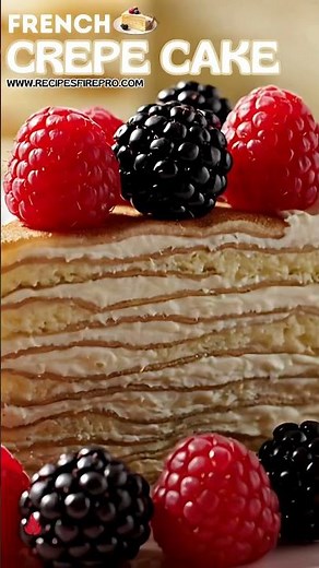 🍰 French Crepe Cake Recipe | Elegant, Creamy & Irresistible Layers ✨