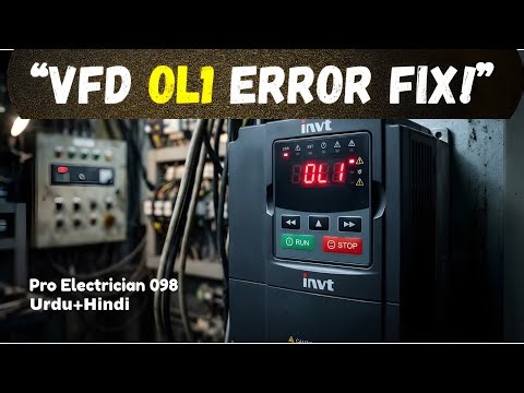 INVT VFD OL1 Fault Problem Solved | Motor Trip Reason & Setting Guide