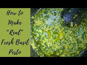 Learn How to Make “Real” Fresh Basil Pesto in just 15 minutes with all the tips and tricks!!