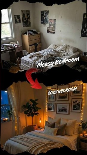 “The Most Satisfying Bedroom Transformation EVER 😌🔥” #hometransformation #homedesign #beforeafter