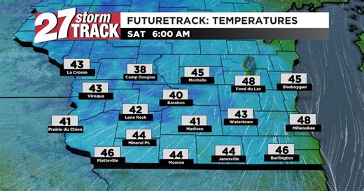 A cool night and pleasant Saturday