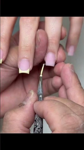 How to easy Draw deep French nails