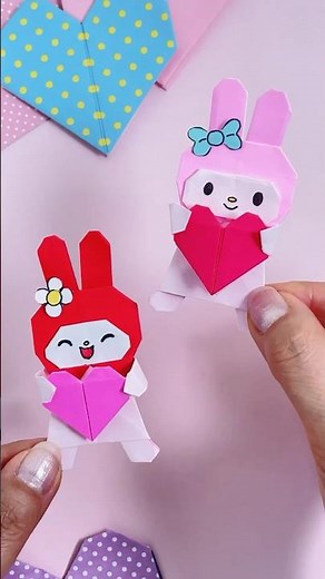 아주 쉬운 하트 접어 예쁘게 꾸며요❤️Easy origami Heart