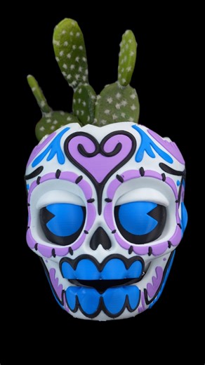 🪻The Skull Planter 🪀Filament: PLA 📂File by in Bio 👨🏻‍🎨Design by @spicy.plastic ⏰ Print Time : 19h 🖨️Printer: @snapmakerinc U1 💻Slicer: Snapmaker Orca 〰️Layer Height 0.2 mm 🌀10% Infill. 🔱 Supports #printwarrior #snapmakeru1 #3ddruck | Print Warriorr