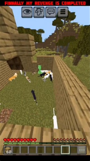 Revenge From Creeper Is Completed😎😂 #minecraft