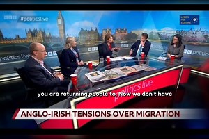 3.1K views · 126 reactions | Jo Coburn and Lord Finkelstein blow Richard Tice's plan to return asylum seekers to France out of the water. | Leeds for Europe | Facebook