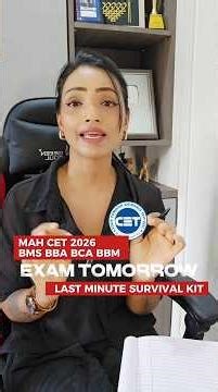 MAH CET 2026 | LAST MINUTE EXAM TIPS | PYQ'S | WHAT TO CARRY