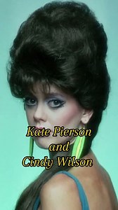Photoshoot of Kate Pierson and Cindy Wilson of The B52’s With Their Beehive Hairdos in 1980
