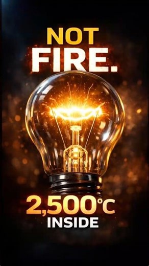 That’s Not Fire. It’s 2,500°C Metal. | How a Bulb Lights Explained [] #science #physics