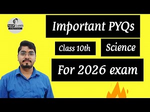 🔥🔥Class 10 Science PYQs | Board Exam 2026 | Previous Year Questions with Answers | CBSE Board 🔥🔥