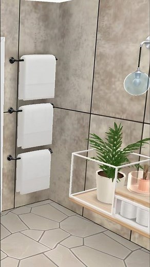 Modern Spa Bathroom Design 🌿🤍 | The Sims FreePlay #simsfreeplay #simsbuild #thesims