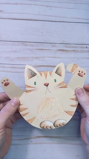 355K views · 1.4K reactions | This is a great cat craft to make when you are feeling bored. Create this sentimental handprint card for moms dads and grandparents. Kids will love making this fun and easy craft. #cat #kidscrafts #papercraft #easycraft #kidsactivities #handprint | Timm Sevitz | Facebook