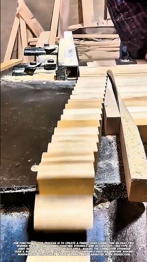 Wood Finger Joint Cutting Process Using Precision Woodworking Machine.