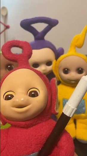 Teletubbies and magic stick (parody comedy meme tiktok plushtoy money get rich trouble problem diy)