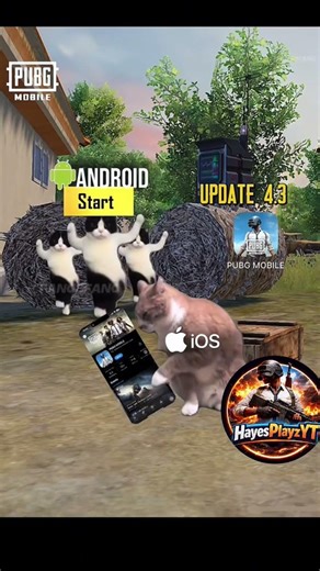 Android vs iOS PUBG 4.3 update meme #hayesplayzyt #pubg #bgmi