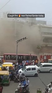 Caught fire near Parimal Garden today. | Amazing Amdavad