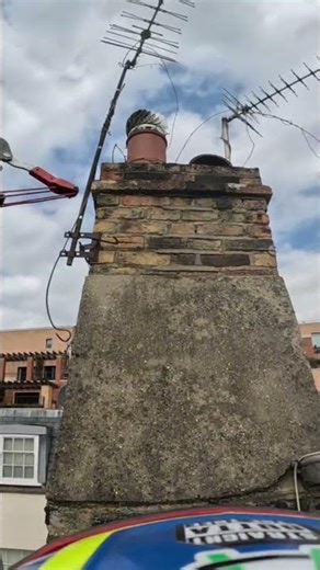 Clearing off the chimney stack!