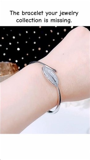 ✨ This Leaf Bracelet Is Pure Elegance! 🍃 #jewelryshorts