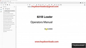 Case 821B Loader Operators Manual 9-23936 - PDF DOWNLOAD
