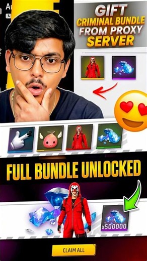 How To Use Free Fire VIP Proxy Server 😱 OB53 Update+Criminal Bundle Return & Diamonds Trick#shorts
