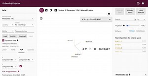 Embedding Projector で埋め込みを可視化する
