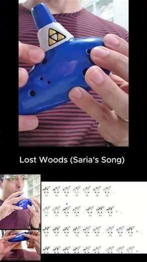 Como tocar na ocarina - Lost Woods (Saria's Song) #zelda #ocarinaoftime #tutorial
