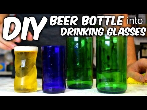 DIY Drinking Glasses from a Bottle