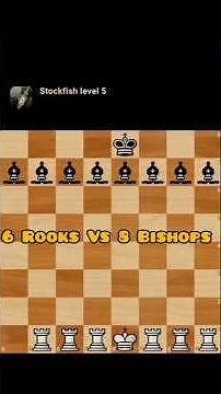 Impossible endgame: 6 Rooks Vs 8 Bishops 🤯‼️🎯🔥 # chess.com # lichess