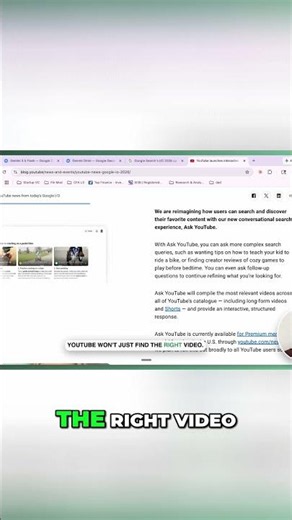 Ask YouTube: Search Videos With Questions, Not Keywords! #shorts