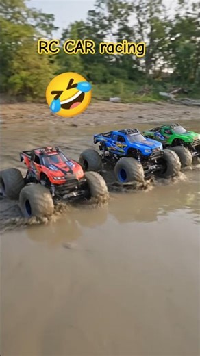 RC CAR racing in mud water 💦 #shorts #rccar #racing
