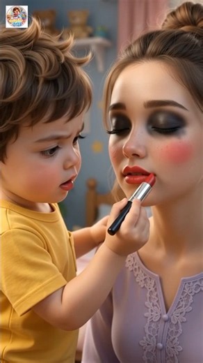 💄😂 Baby Does Mommy’s Makeup for the First Time! | Cute & Funny Baby Makeup