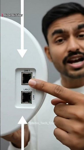 How to Connect Devices Using Airtel AirFiber LAN Port 1 & 2 #airfibersetup